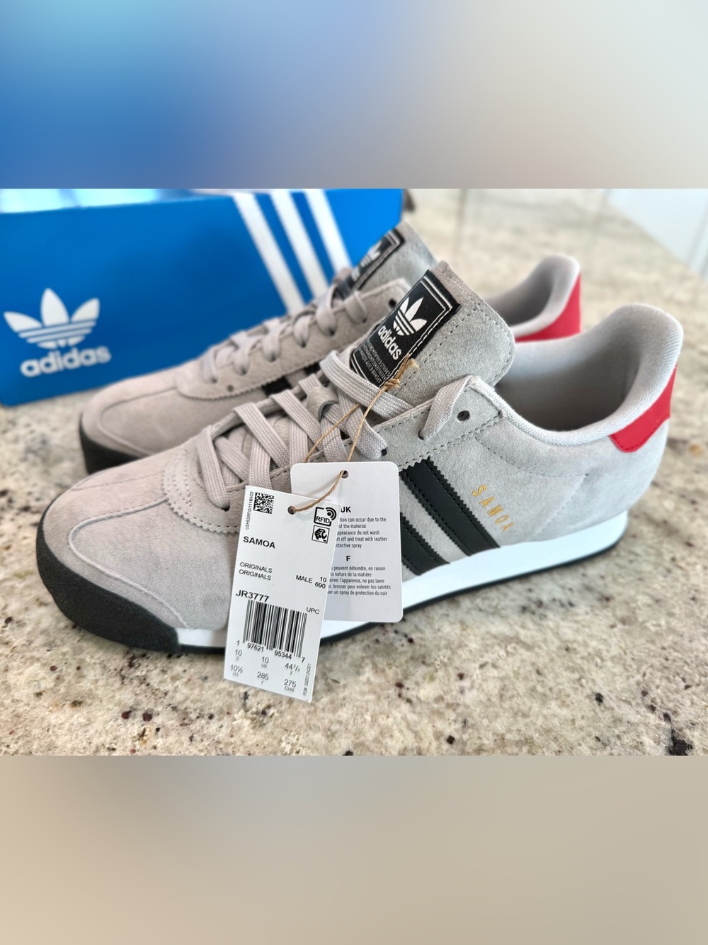 Adidas Samoa Men's Sneakers in Grey - Picture 4 of 15